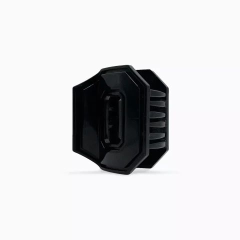 black lock o claw clip on a white background