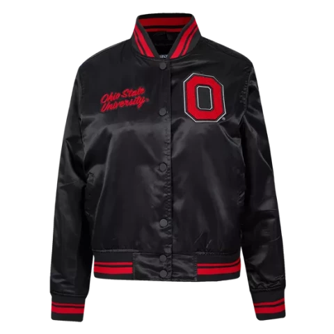 black and red varsity inspired jacket