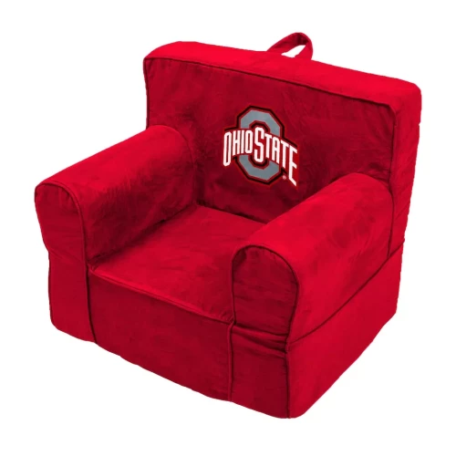 red ohio state foam chair 