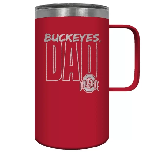 red tumbler with 