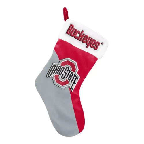 Scarlet and Gray Ohio State Stocking