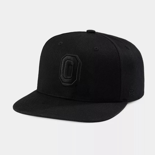 Black Block O logo on a black hat