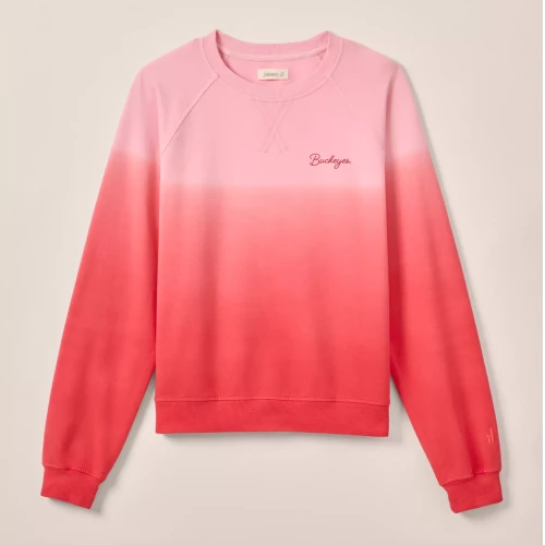 pink gradient women's sweatshirt with 