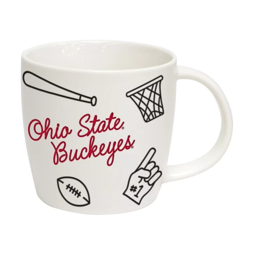 white mug on a white background