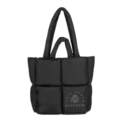 black tote with ohio state logo 