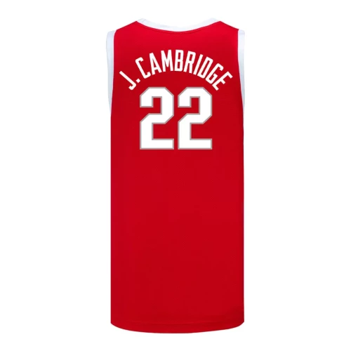 red women's basketball jersey #22 on a white background