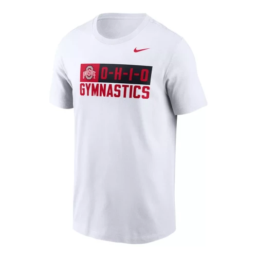 ohio state graphic on a white tee shirt with 