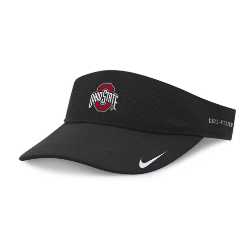 black visor with ohio state logo on the front