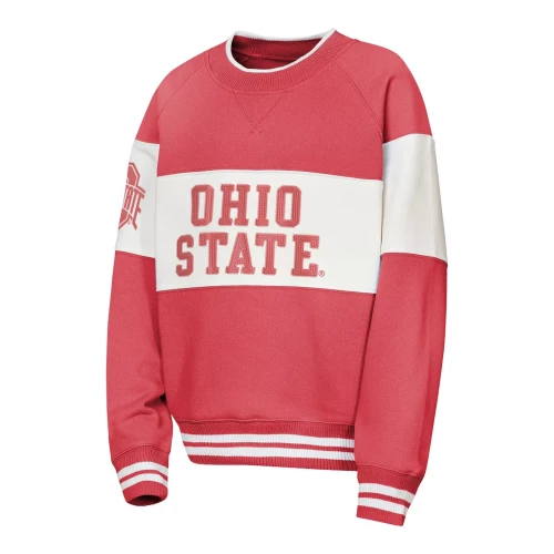 red and white striped sweater with 