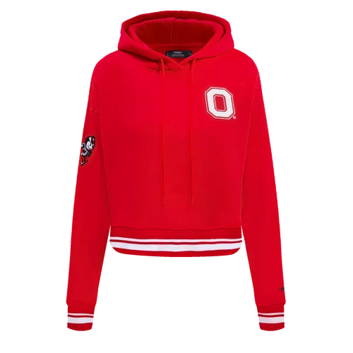 red and white ohio state sweatshirt