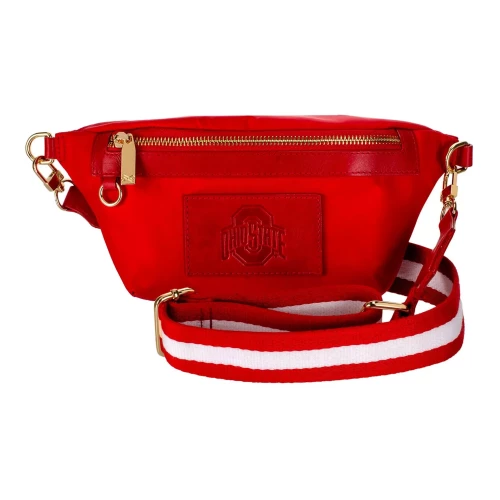 red fanny pack with ohio state logo 