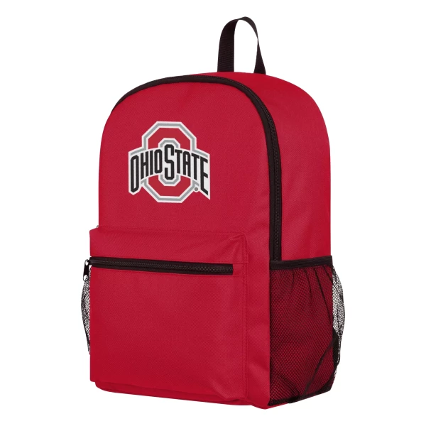 Foco Red Ohio State backpack on a white background. 