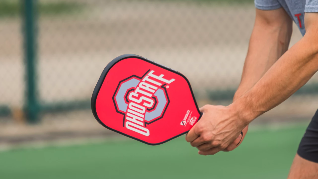 Ohio State pickleball paddle. 