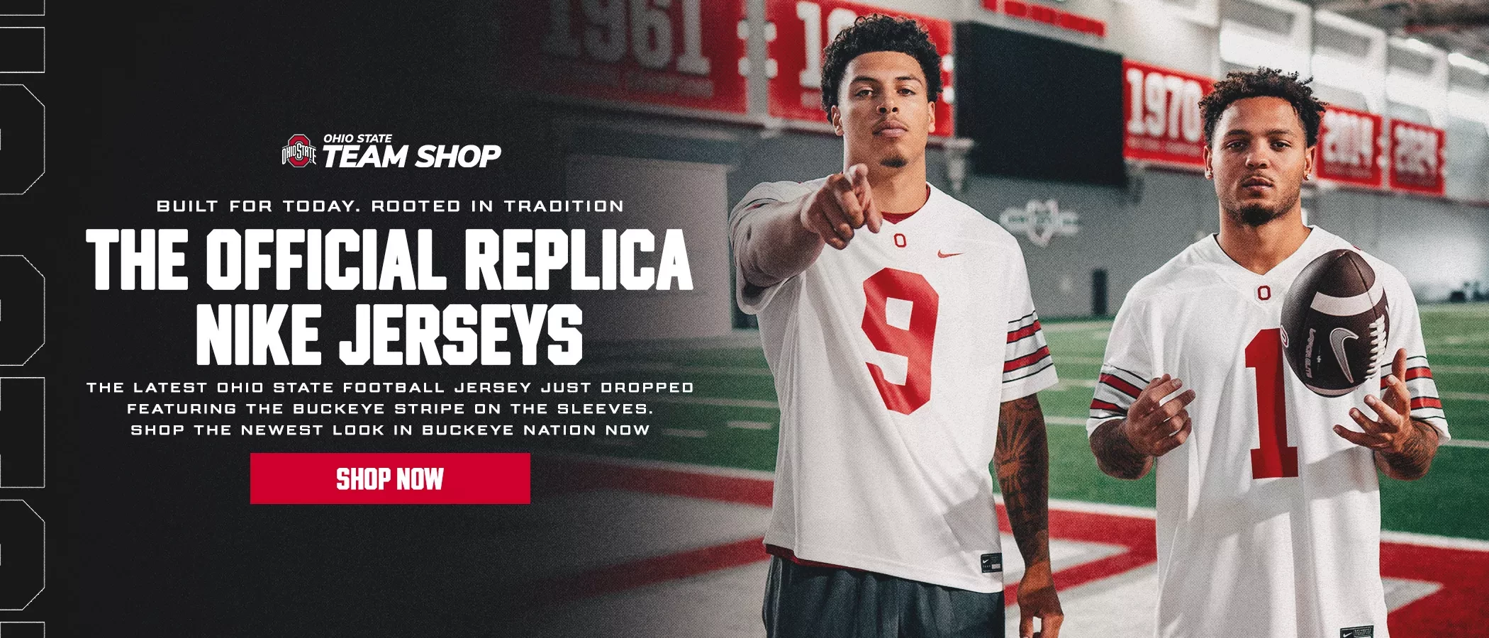 jersey graphic with 2 ohio state football players